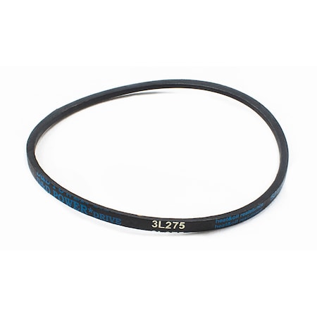 D&D 3L275 FHP V-Belt, 27.5 in Outside Length, 3/8 in Top Width, 7/32 in Thickness, 1 Ribs 3L275